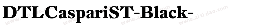 DTLCaspariST-Black字体转换
