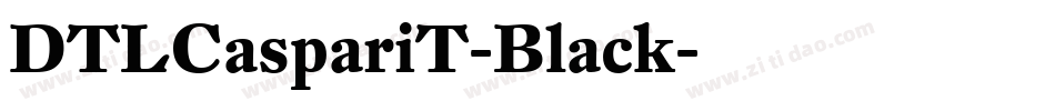 DTLCaspariT-Black字体转换