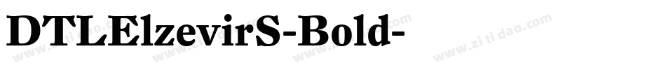 DTLElzevirS-Bold字体转换