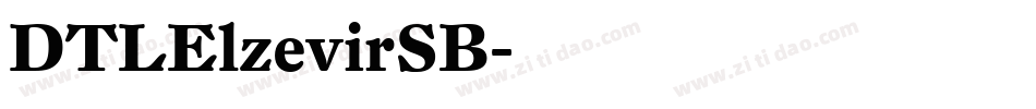 DTLElzevirSB字体转换