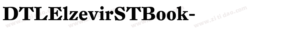 DTLElzevirSTBook字体转换
