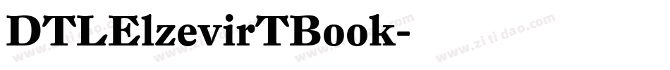 DTLElzevirTBook字体转换
