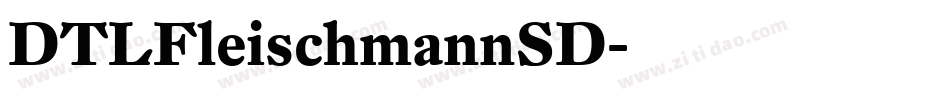 DTLFleischmannSD字体转换