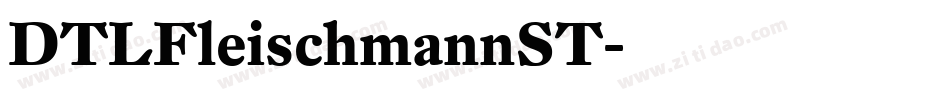 DTLFleischmannST字体转换