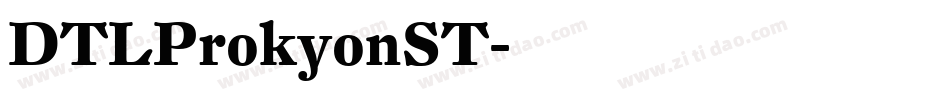 DTLProkyonST字体转换