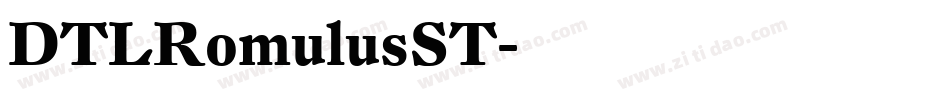 DTLRomulusST字体转换