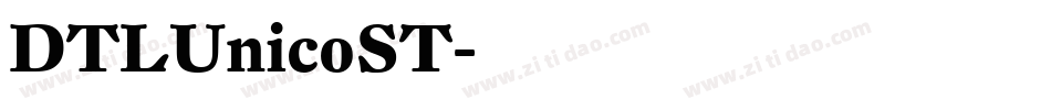 DTLUnicoST字体转换