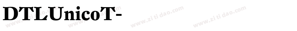 DTLUnicoT字体转换