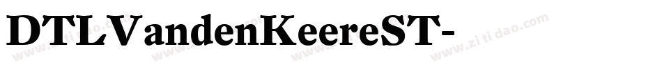 DTLVandenKeereST字体转换
