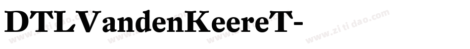 DTLVandenKeereT字体转换