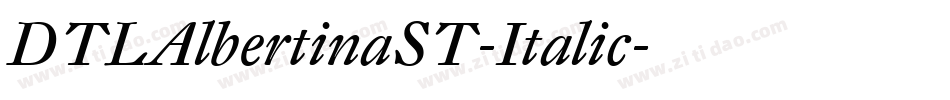 DTLAlbertinaST-Italic字体转换