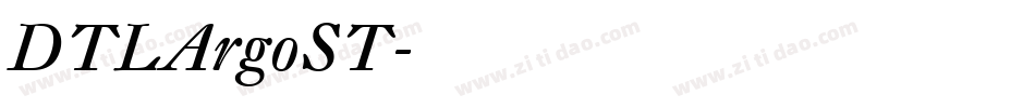 DTLArgoST字体转换