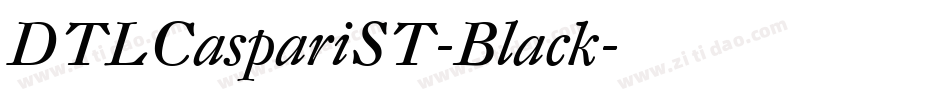 DTLCaspariST-Black字体转换