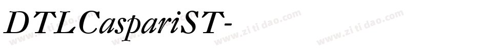DTLCaspariST字体转换