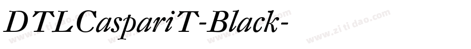 DTLCaspariT-Black字体转换