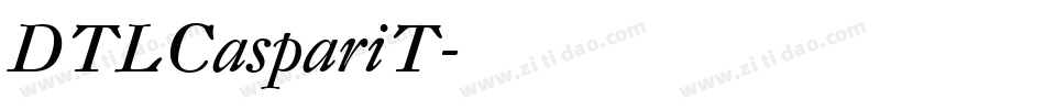 DTLCaspariT字体转换