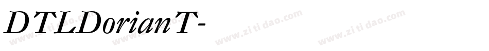 DTLDorianT字体转换