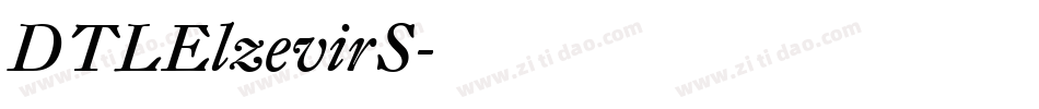 DTLElzevirS字体转换