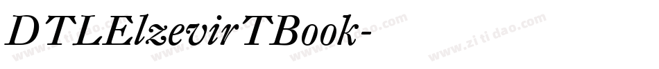 DTLElzevirTBook字体转换