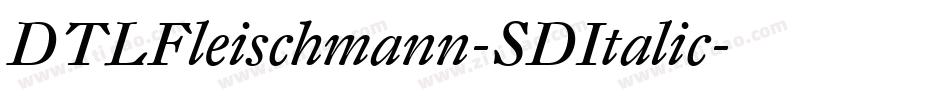 DTLFleischmann-SDItalic字体转换