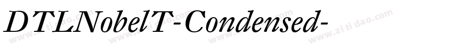 DTLNobelT-Condensed字体转换