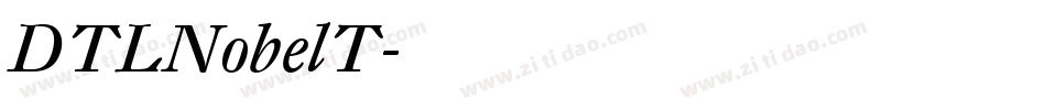 DTLNobelT字体转换