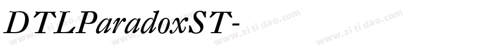 DTLParadoxST字体转换