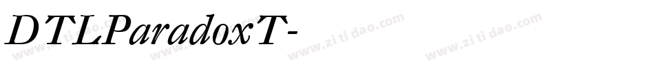 DTLParadoxT字体转换