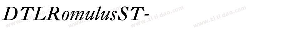 DTLRomulusST字体转换