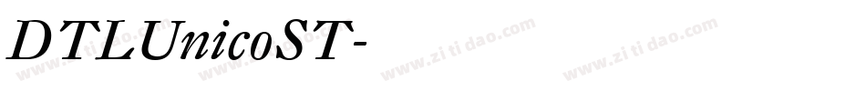 DTLUnicoST字体转换