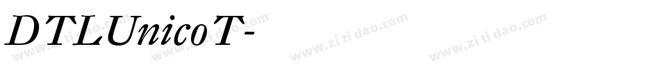 DTLUnicoT字体转换