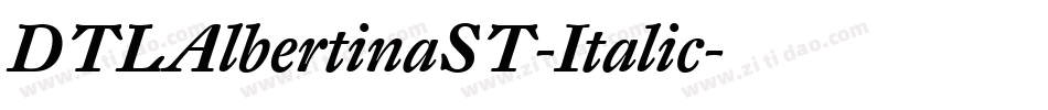DTLAlbertinaST-Italic字体转换