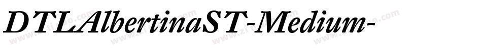 DTLAlbertinaST-Medium字体转换