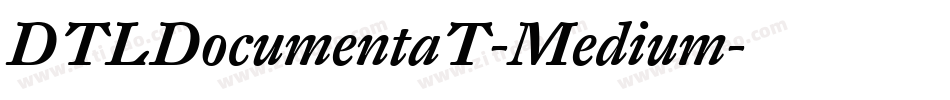 DTLDocumentaT-Medium字体转换