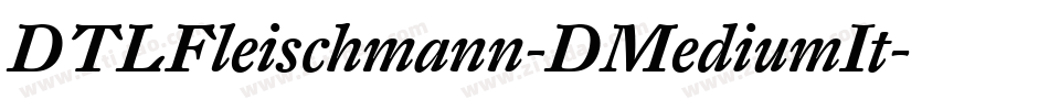 DTLFleischmann-DMediumIt字体转换