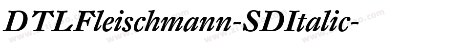DTLFleischmann-SDItalic字体转换