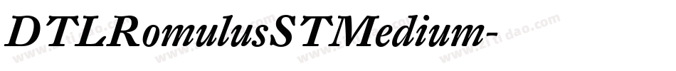 DTLRomulusSTMedium字体转换