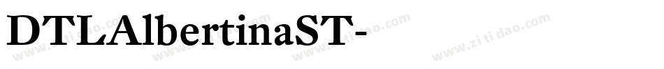 DTLAlbertinaST字体转换