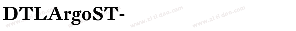 DTLArgoST字体转换