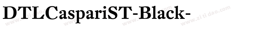 DTLCaspariST-Black字体转换