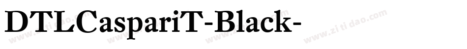 DTLCaspariT-Black字体转换