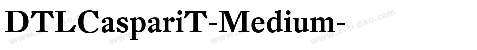 DTLCaspariT-Medium字体转换