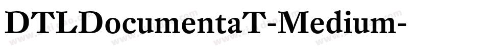 DTLDocumentaT-Medium字体转换