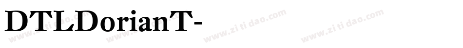 DTLDorianT字体转换