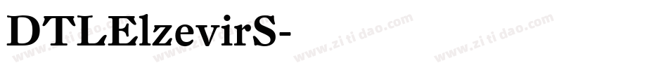 DTLElzevirS字体转换