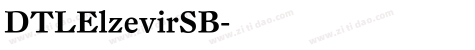 DTLElzevirSB字体转换