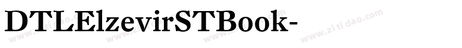 DTLElzevirSTBook字体转换