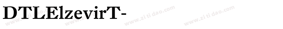 DTLElzevirT字体转换