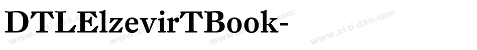 DTLElzevirTBook字体转换