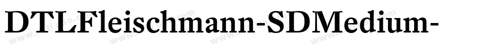 DTLFleischmann-SDMedium字体转换